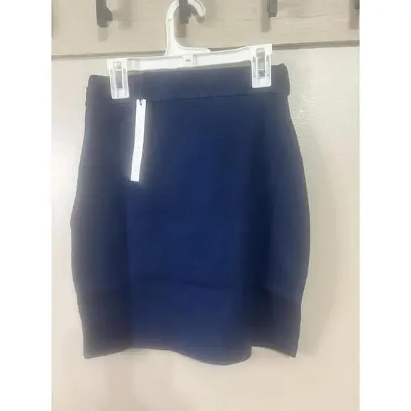 Susana Monaco Women's Navy Blue Mini Skirt XS - Picture 2 of 6